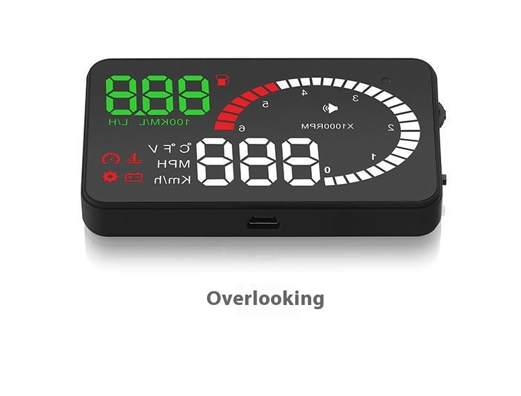 Car Mounted HUD Head Up Display Fuel Consumption Voltage Projector
